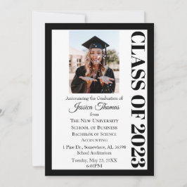 Klass av 2023 års Photo College Graduation Inbjudningar