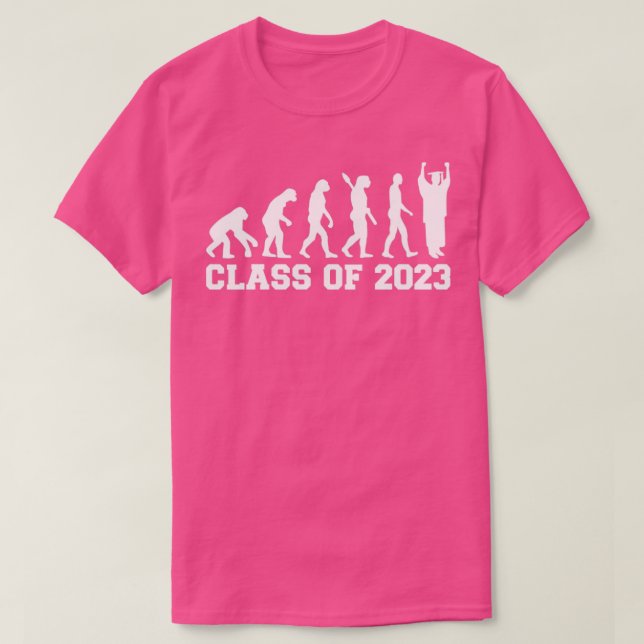 Klass av 2023 års utveckling i student t shirt (Design framsida)