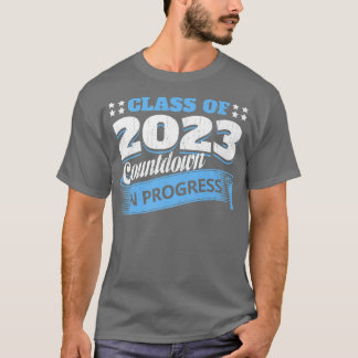 Klass av 2023 Countdown Funny Student Student Gra T Shirt
