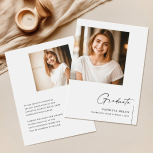Klass av 2023 Dubbla Sided Photo Studenten Meddelande