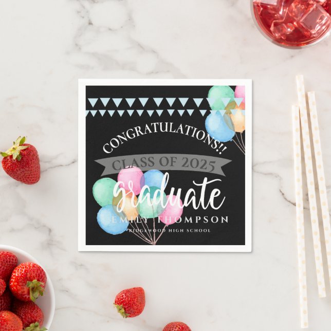 Klass av 2023 Firande-Studentfesten för ballonger Pappersservett (Insitu)