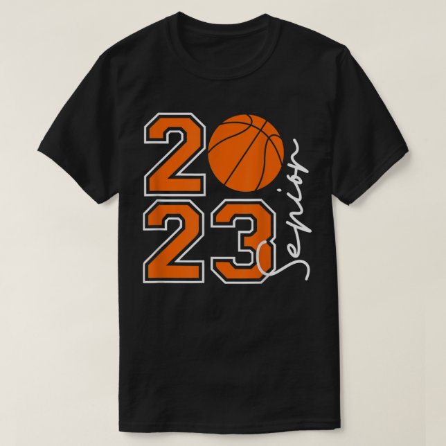 Klass av 2023: Senior Basketball Player Seniors 20 T Shirt (Design framsida)