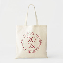 Klass av 2023 Student Chic Burgundy Typografi Tygkasse