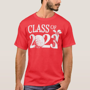 Klass av 2023 Studenten Senior Golfer Player T Shirt