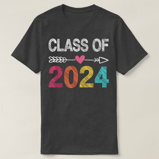 Klass av 2024 års handavtryck från förk.datum till t shirt (Design framsida)