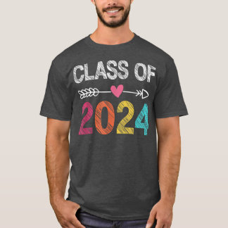 Klass av 2024 års handavtryck från förk.datum till t shirt