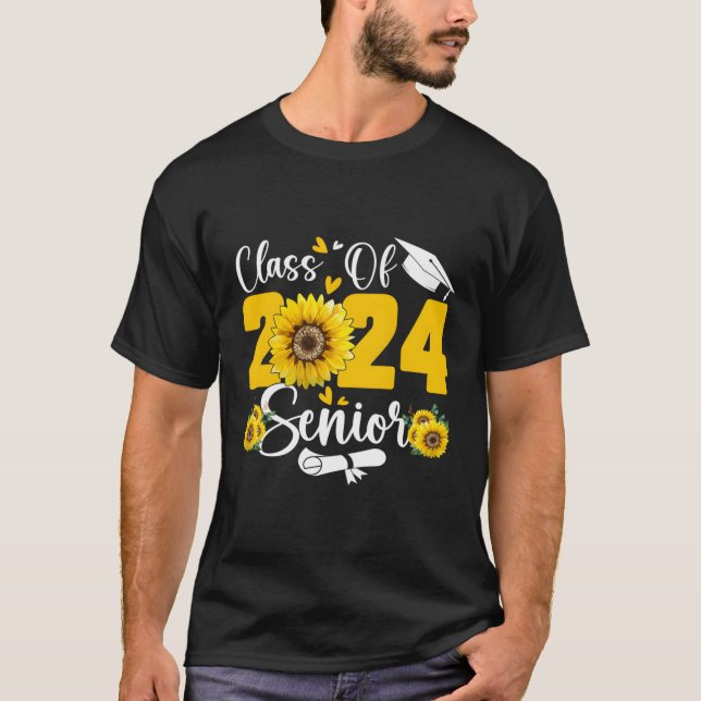 Klass av 2024 års högre Studenten-examen T Shirt (Framsida)