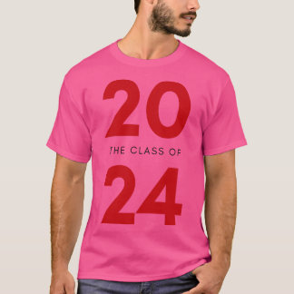 Klass av 2024 enkel typografi 2024 design för klie t shirt
