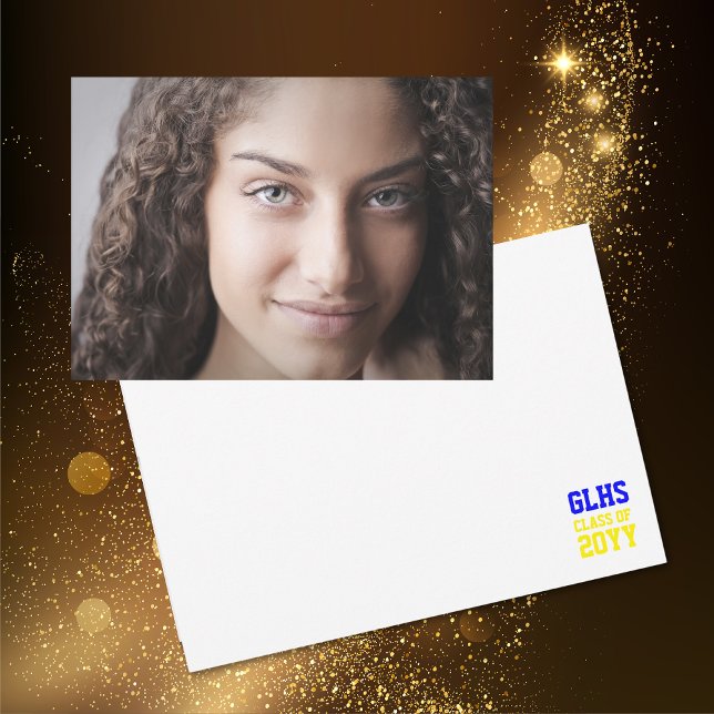 Klass av 2024 Senior Student Photo Keepsak Tack Kort (Skapare uppladdad)