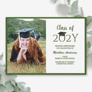 Klass av 2024 Typografi Student Photo Studenten Meddelande