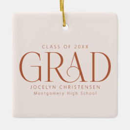 Klass av 2025 Anpassningsbar Photo Studenten Keeps Julgransprydnad Keramik