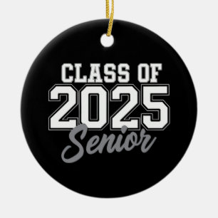 Klass av 2025 års högre Back to school 2025-Vintag Julgransprydnad Keramik