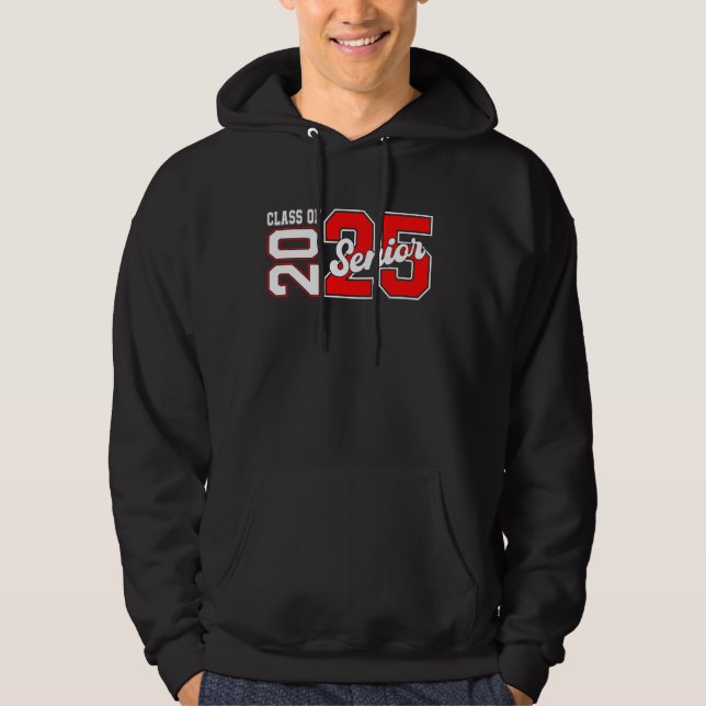 Klass av 2025 års pensionsålder 2025 Back to schoo Hoodie (Framsida)