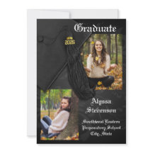 Klass av 2025 Black Tassel Dignified Studenten