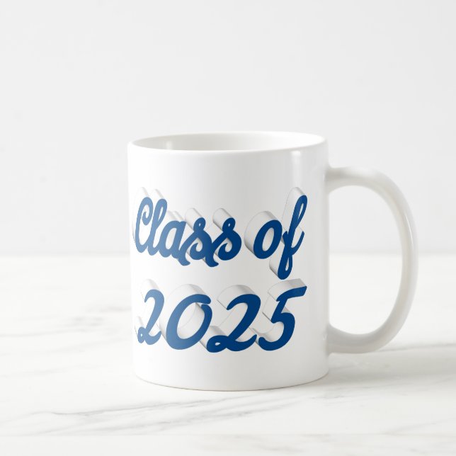 Klass av 2025-blåskript studenten kaffemugg (Höger)