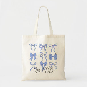 Klass av 2025 Blue Coquette Bows Tygkasse