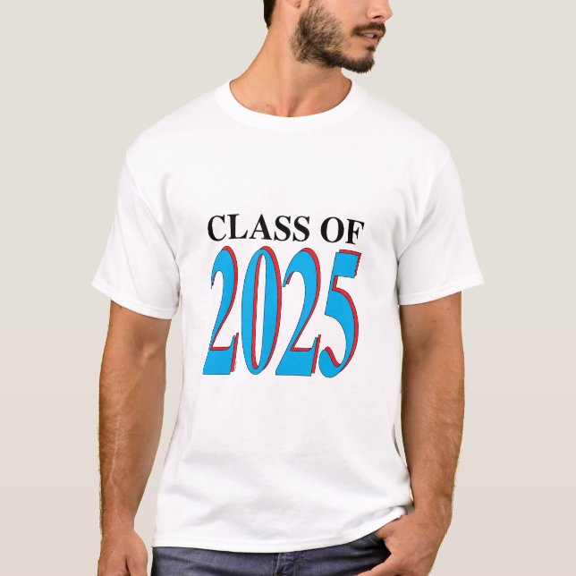 Klass av 2025 Edit-the-Färg T Shirt (Framsida)