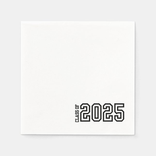 Klass av 2025 napkin pappersservett (Framsidan)