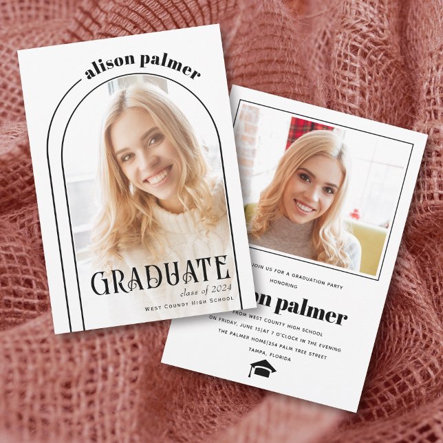 Klass av 2025 STUDENT-fotoinbjudan Inbjudningar (Skapare uppladdad)
