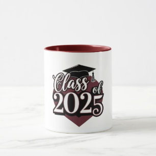 Klass av 2025 Studentmössa Heart Manar Mugg