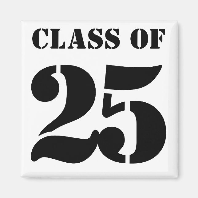 Klass av 2025vGraduation Magnets Magnet (Framsidan)