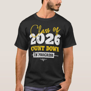 Klass av 2026 Count Down Funny Grad 2022 First Day T Shirt