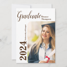 Klass av 2026 Modern Photo Studenten-inbjudan Inbjudningar