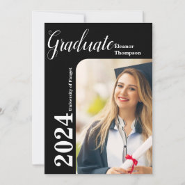 Klass av 2026 Modern Photo Studenten-inbjudan Inbjudningar
