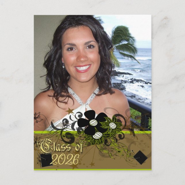 Klass av 2026 Studenten Open House Inbjudan Vykort (Framsida)