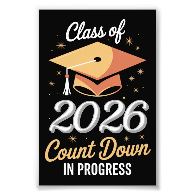 Klass av 2026-tal nedåt Peronalized Fototryck (Framsidan)