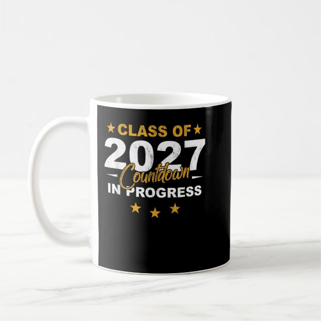 Klass av 2027 års nedräkning, Student, första dage Kaffemugg (Vänster)