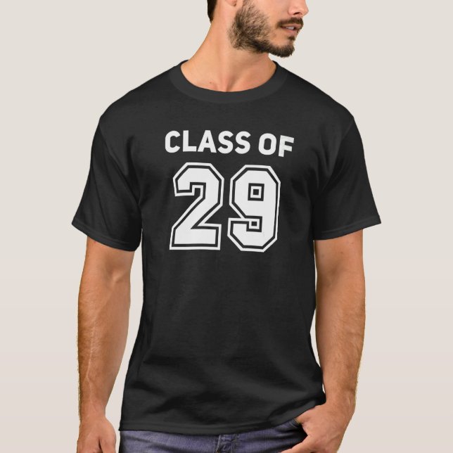 Klass av 2029 Högskoleåterförening T Shirt (Framsida)