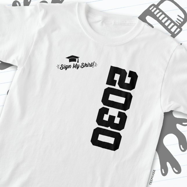 Klass av 2030 Studenten-tecken Min Shirt Senior 20 T (Skapare uppladdad)