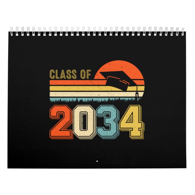 Klass av 2034 års tillväxt med mig före K Student  Kalender (Omslag)