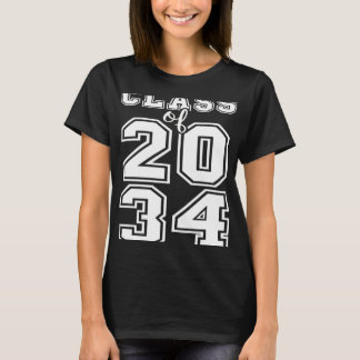 Klass av 2034 års tillväxt med mig Studenten först T Shirt