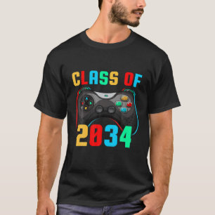 Klass av 2034 års tillväxt med min handavtryckskla t shirt