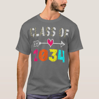 Klass av 2034 Shirt Pre-K Student Preschool Gradu T