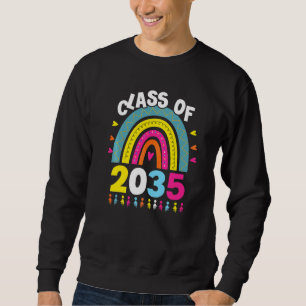 Klass av 2035 års högre tillväxt med mig Studenten Lång Ärmad Tröja