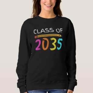 Klass av 2035 års tillväxt med Färg-pennan i baksk T Shirt