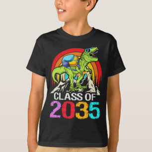 Klass av 2035 års tillväxt med Me Dinosaur back to T Shirt