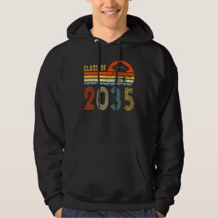 Klass av 2035 års tillväxt med mig före K Student Hoodie