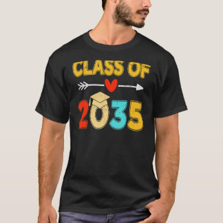 Klass av 2035 års tillväxt med mig Kindergarten St T Shirt