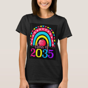 Klass av 2035 års tillväxt med mig Studenten först T Shirt