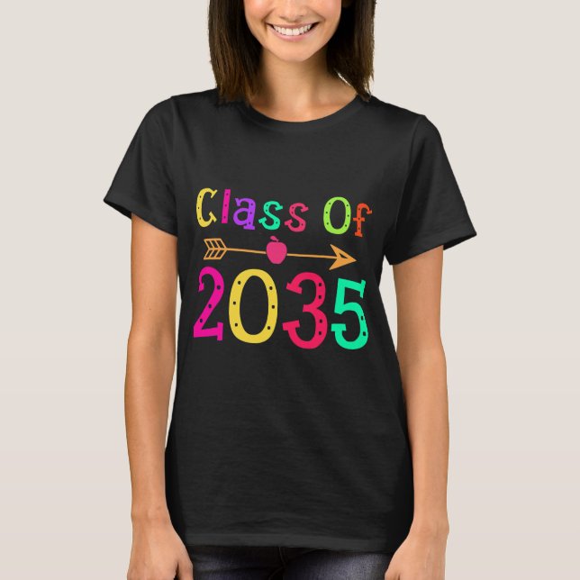 Klass av 2035 före K till 12 handavtryck på T Shirt (Framsida)