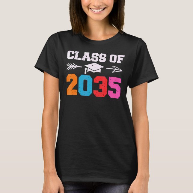 Klass av 2035 Grow Med mig kan man krossa dagis T Shirt (Framsida)