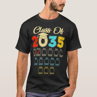 Klass av 2035 Kindergarten PreK Studenten Grow Wi T Shirt