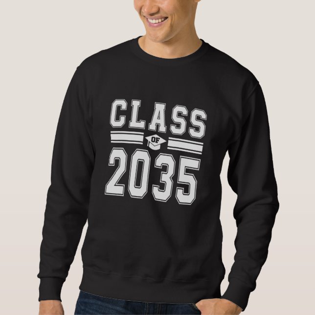 Klass av 2035 Kindergarten Student med mig G Lång Ärmad Tröja (Framsida)