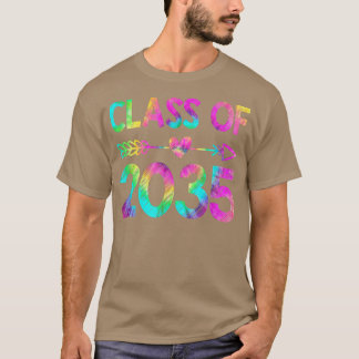 Klass av 2035 Kindergarten Tie Dye Grow med me Gr T Shirt