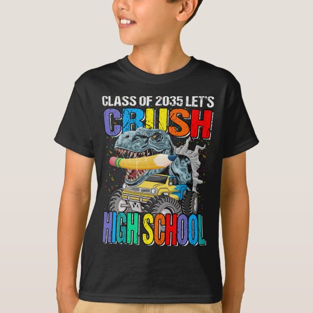 Klass av 2035 Låt oss High School-krosskola T Shirt (Framsida)