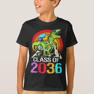Klass av 2036 års tillväxt med Me Dinosaur Back to T Shirt